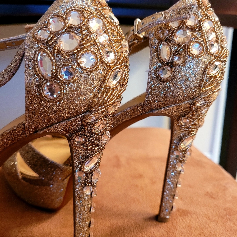 Champagne Sequin Jeweled